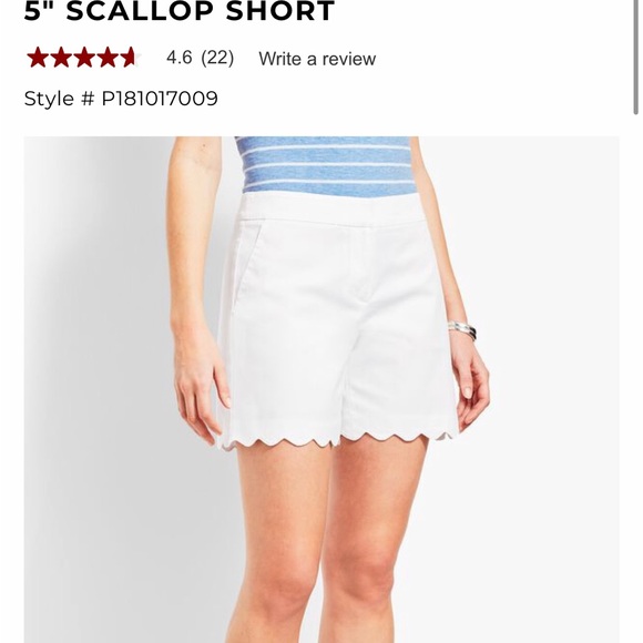 Talbots, shorts, white, size 16 - Picture 3 of 3
